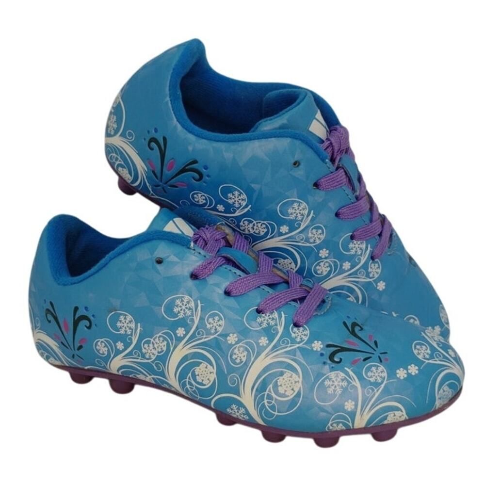 VIZARI Soccer Girls Frost Blue Soccer Sneakers - Size: 12C